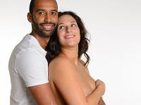 Aude  Aude et Thomas, huitième mois de grossesse, petite Alicia attendue pour dans deux à trois semaines